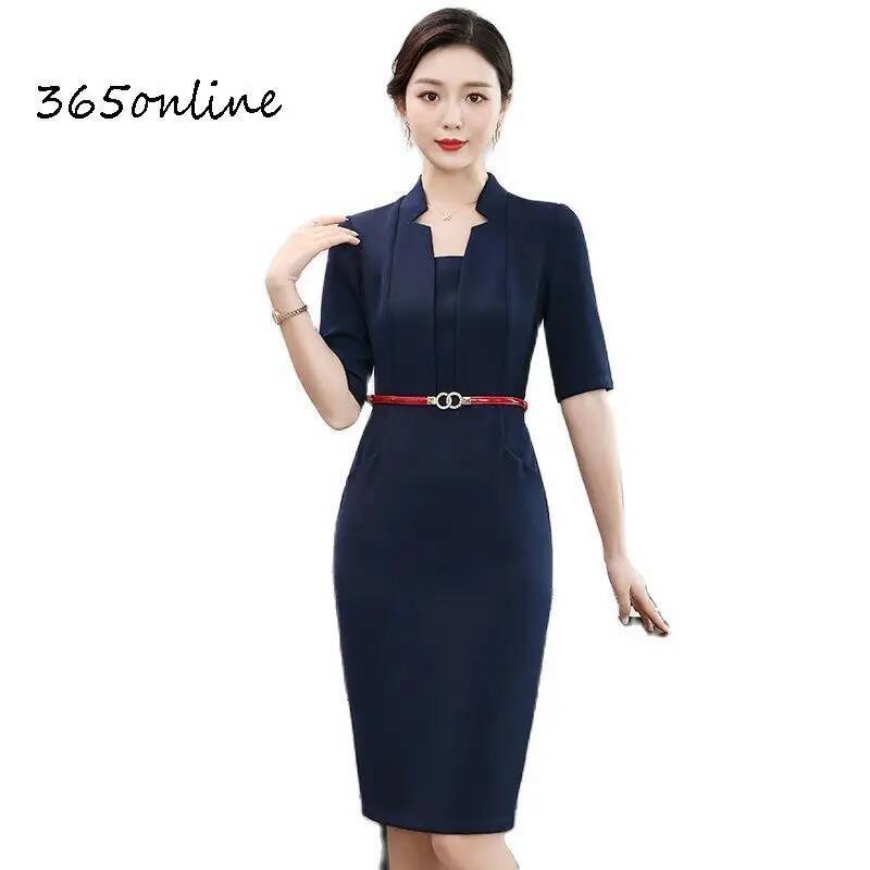 Women Formal Wear H&M - Formal OL Styles Slim Hips Dresses