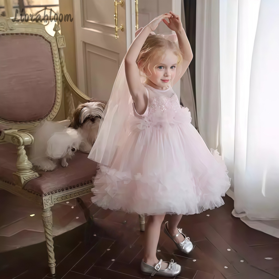 Women'S Formal Wear To A Wedding - Girls' Tulle Gown Layered Skirt Design