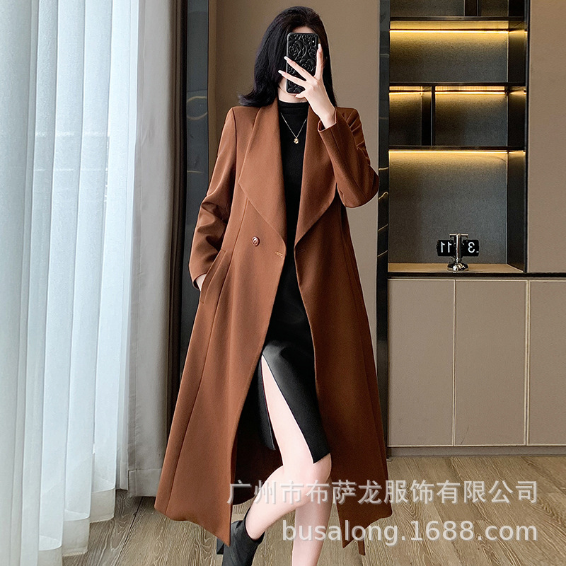 Women Formal Wear Winter - 2025New autumn and winter women's trench
