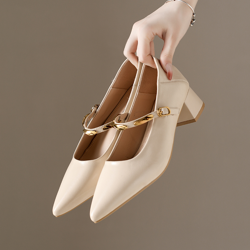 Pump Heel Block - New Style Fashion Women's Pointed Toe