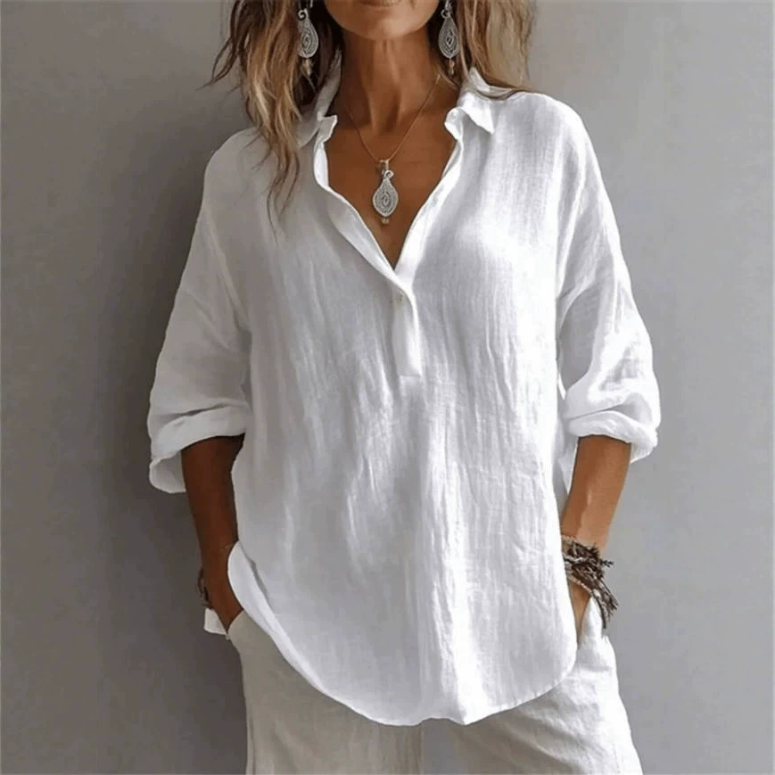Women'S Formal Wear Blouse - 2026 New Summer Women's White Shirt