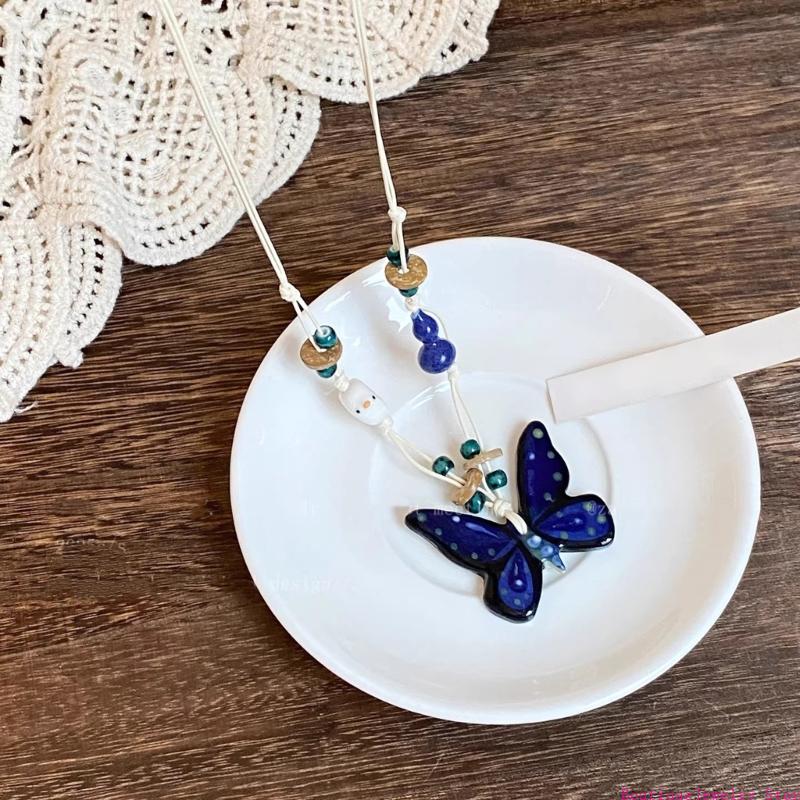Unique Women'S Formal Wear - E1PE Stylish Butterfly Charm Necklace Unique