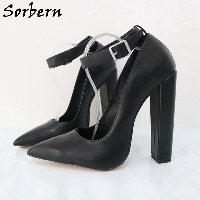 Pump Heel Block - Sorbern Large Size Eu47 Women Pump