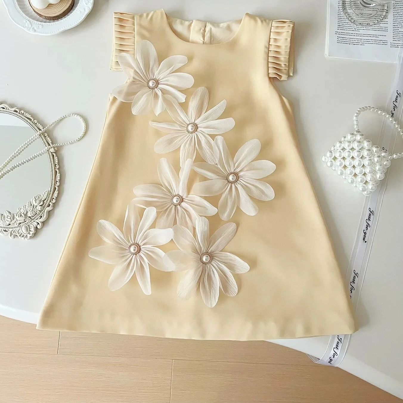 Women Formal Wear H&M - Girls' Multicolor H-Line Formal Dress Flower