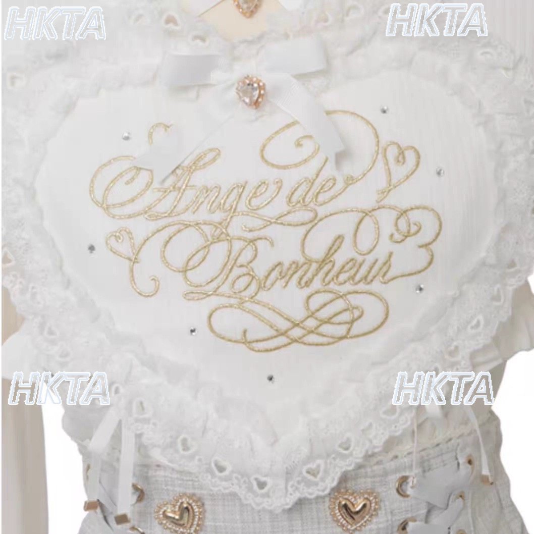 Women'S Formal Wear Blouse - Japanese New Sweet Cute Pink White