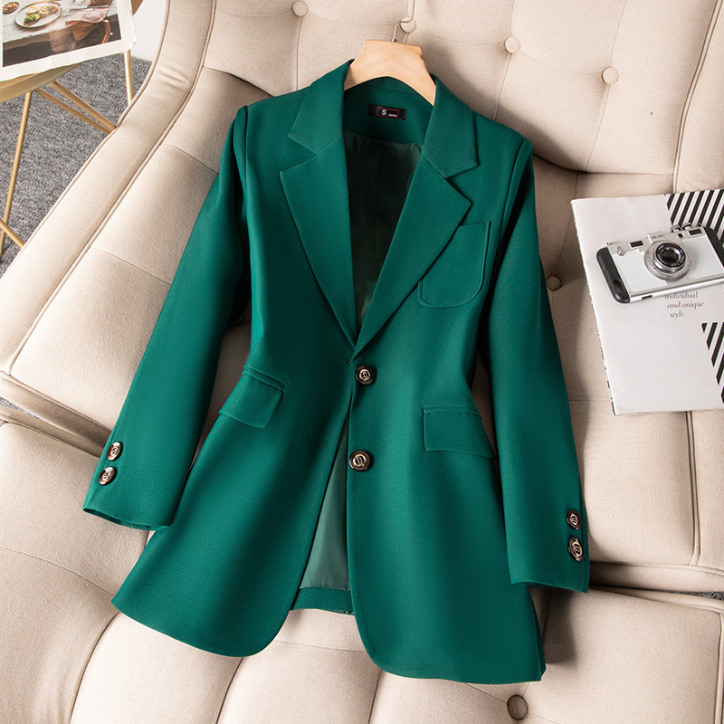 Women Formal Wear Winter - Blue Black Green Women Formal Blazer