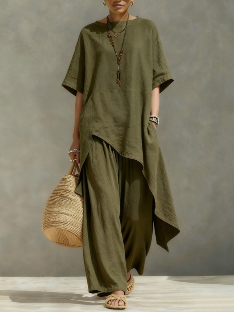 Women Cotton Linen Pant Sets 2 - огляд і ціна Women'S Formal Wear Blouse