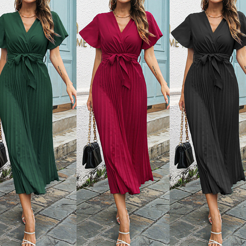 New Womens V Neck Flutter Slee - огляд і ціна Wrap Dress Work