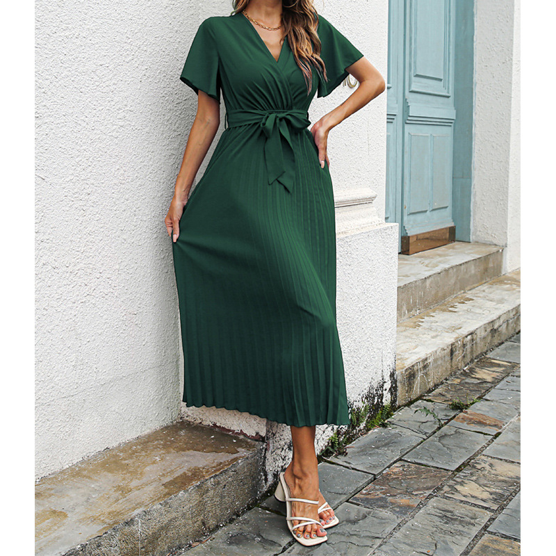 New Womens V Neck Flutter Slee - огляд і ціна Wrap Dress Work