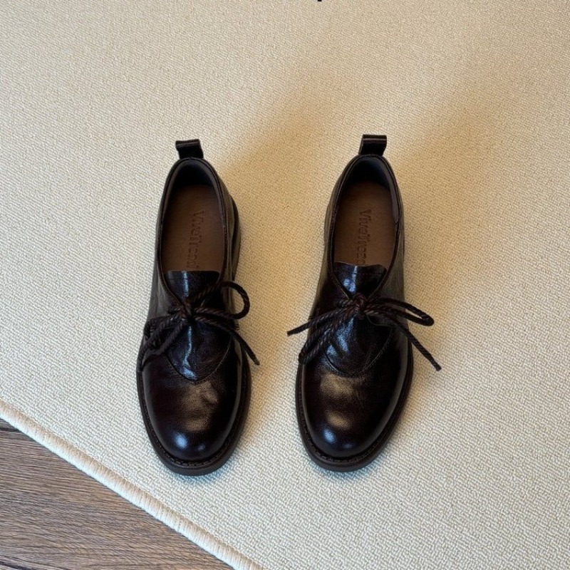 French Vintage Simple Lace-up  - огляд і ціна Kitten Heel Women