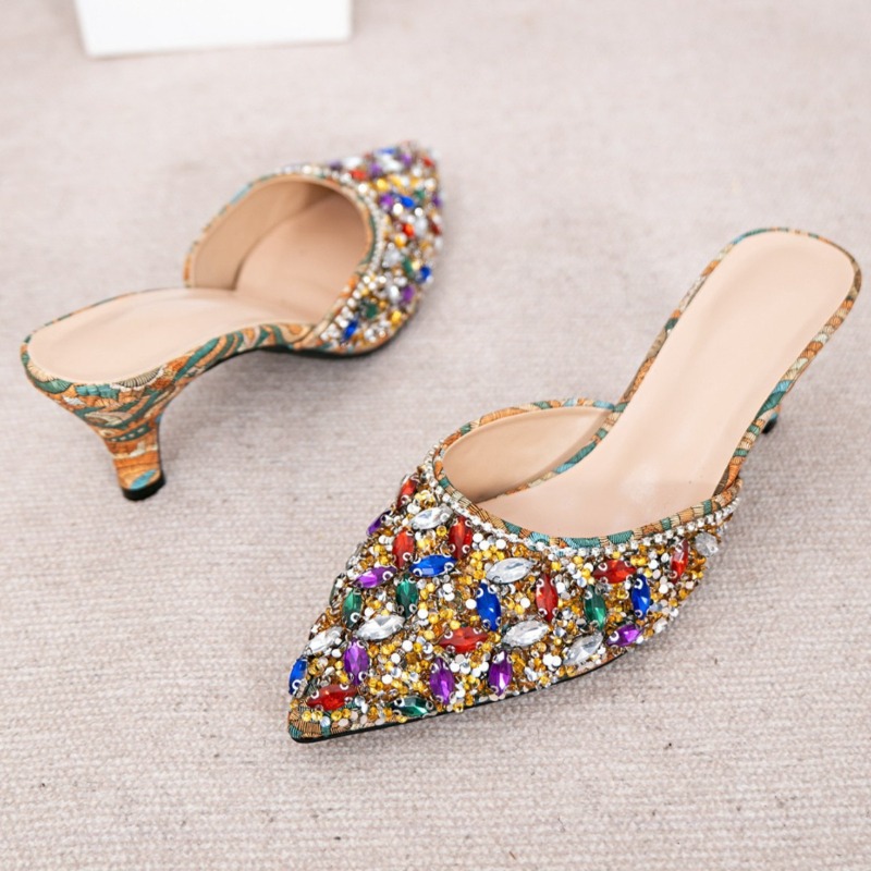 Luxury Rhinestone Kitten Heel  - огляд і ціна Kitten Heel Women