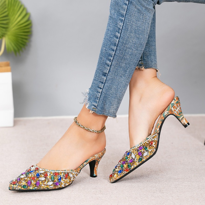 Luxury Rhinestone Kitten Heel  - огляд і ціна Kitten Heel Women