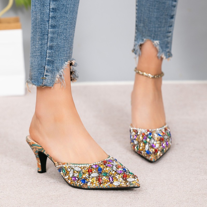 Luxury Rhinestone Kitten Heel  - огляд і ціна Kitten Heel Women