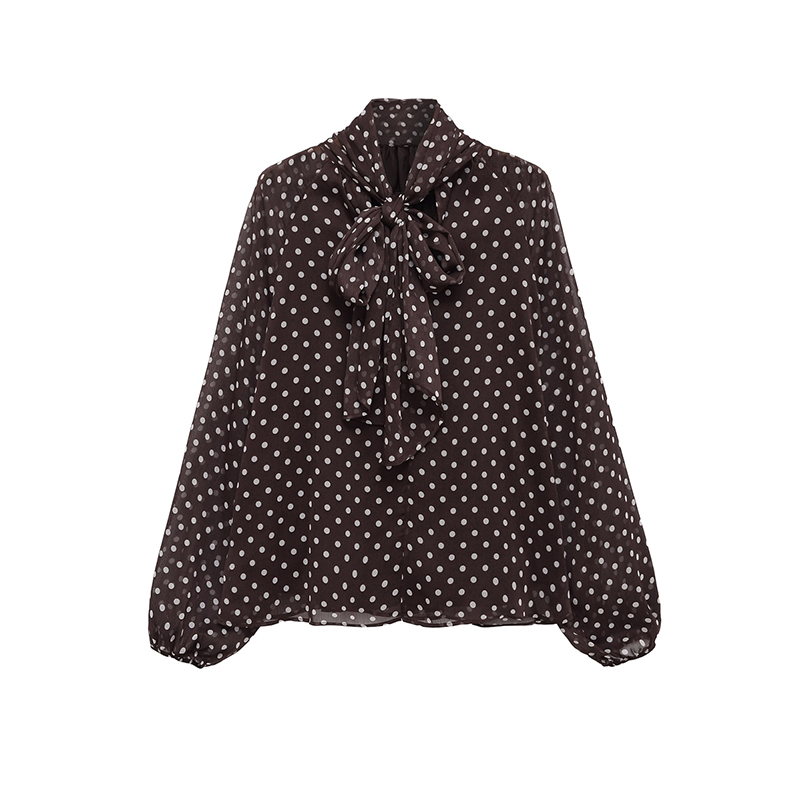 Polka Dot Printed Women Shirt  - огляд і ціна Women'S Formal Wear Blouse