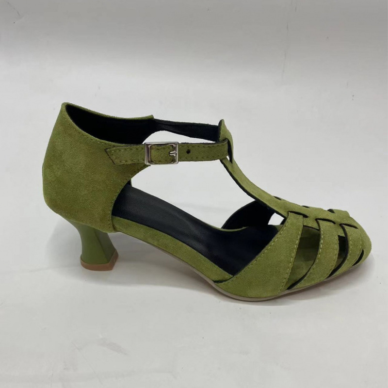 Women's Green Suede Kitten Hee - огляд і ціна Kitten Heel Women