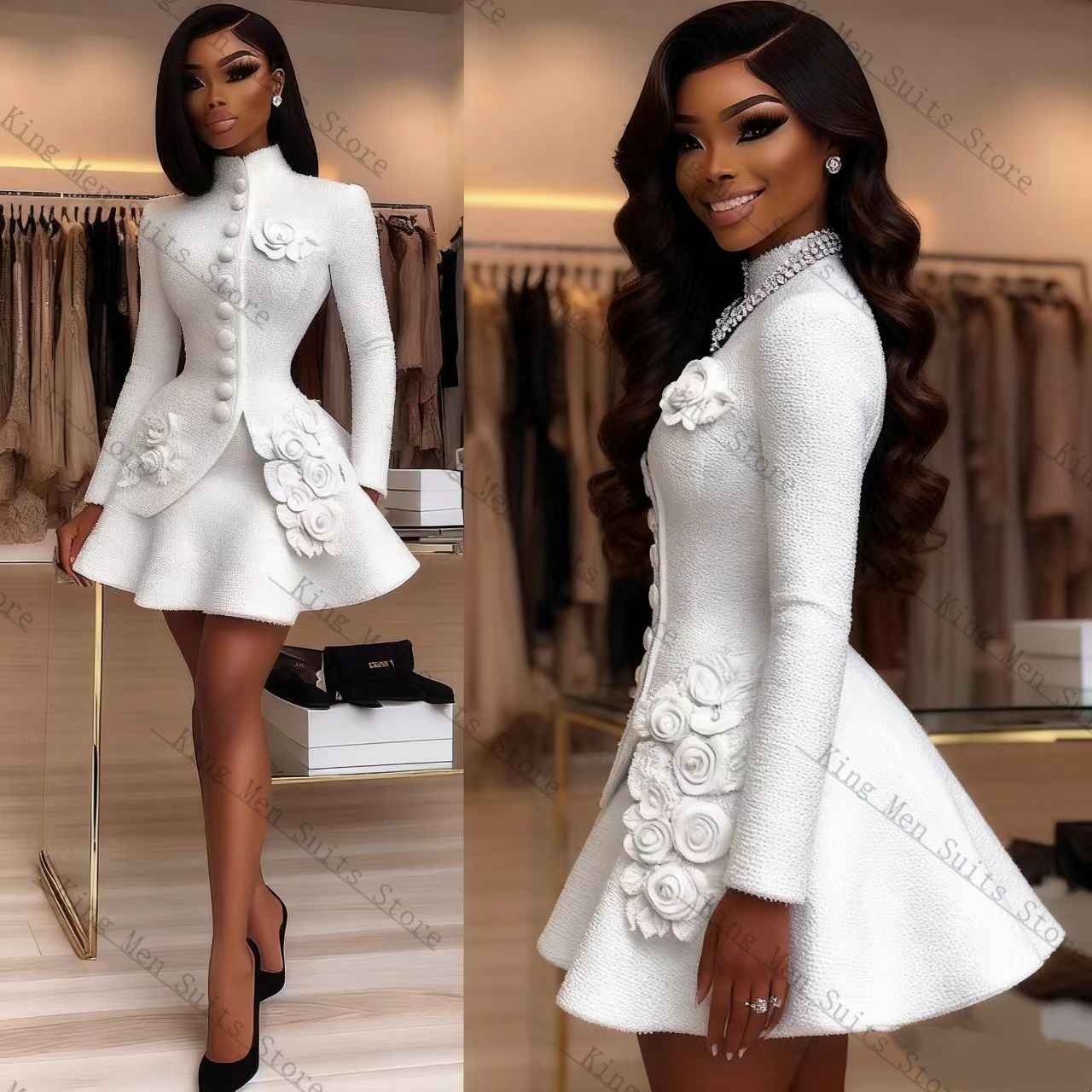 Luxury White Women Suit Set 2  - огляд і ціна Women Luxury Formal Wear