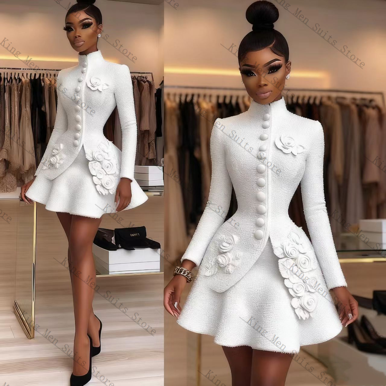 Luxury White Women Suit Set 2  - огляд і ціна Women Luxury Formal Wear
