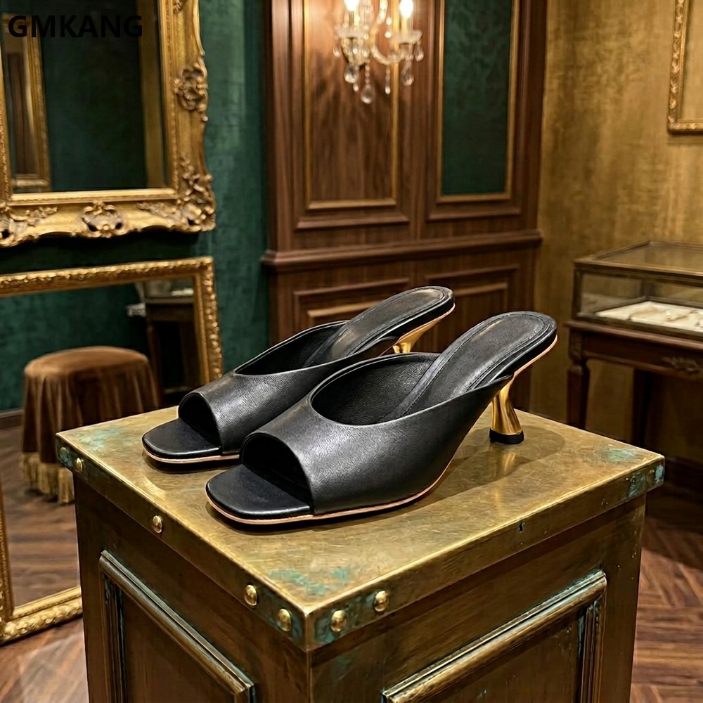 Women’s Square Toe Slip On Mul - огляд і ціна Kitten Heel Women