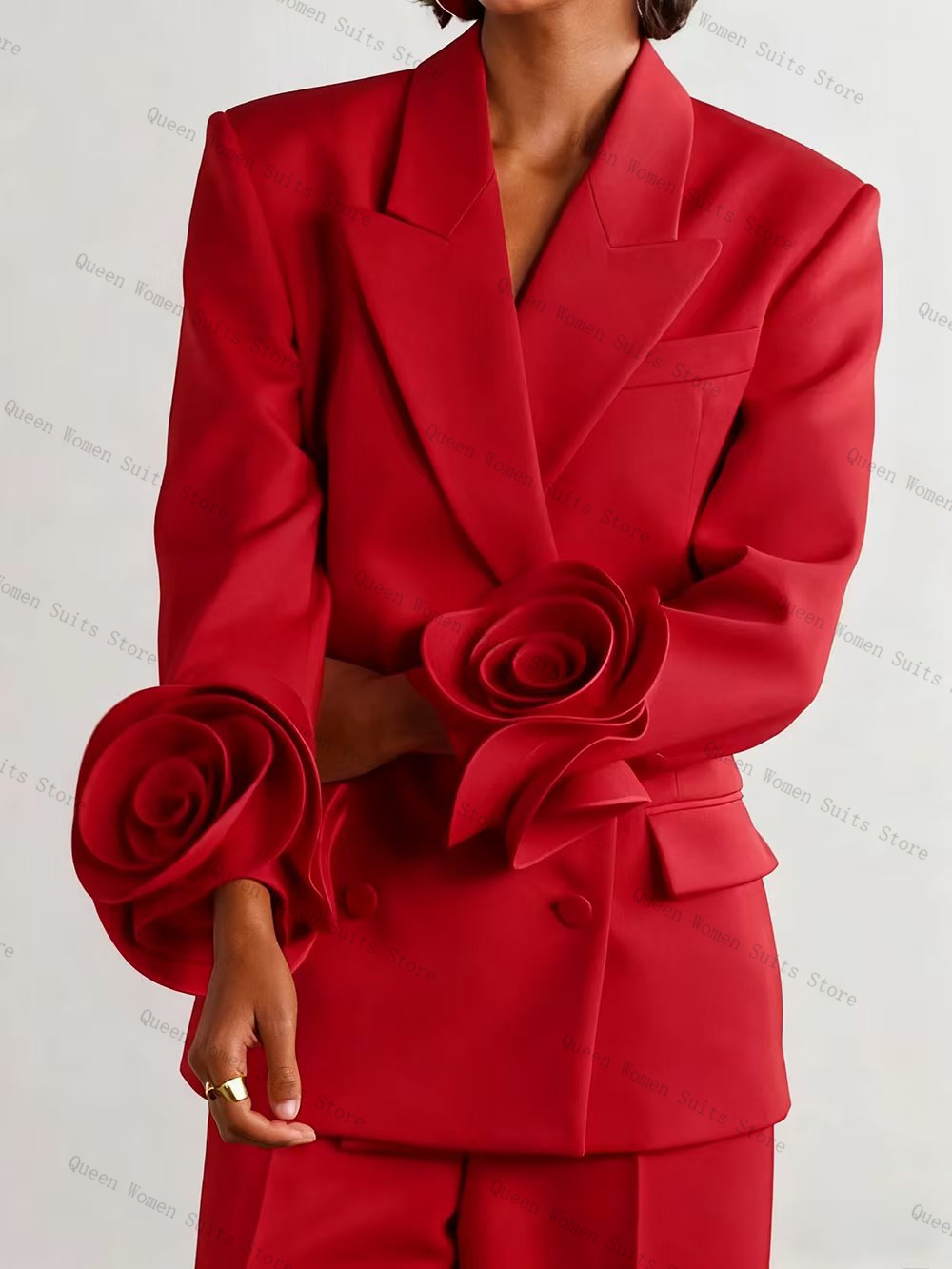 Luxury Red Women Suit Set 2 Pc - огляд і ціна Women Luxury Formal Wear