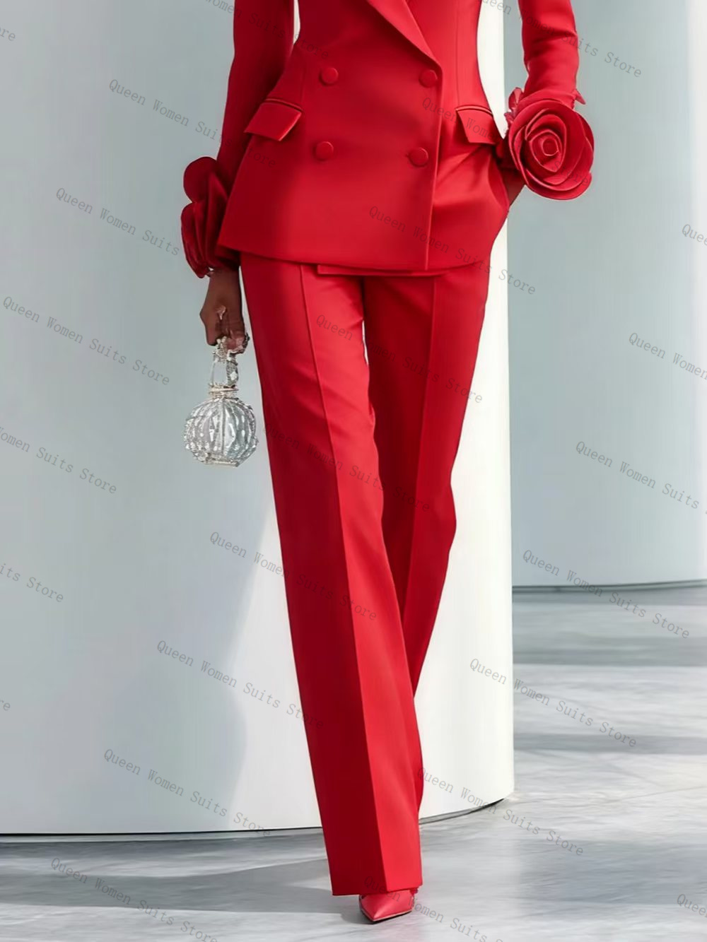 Luxury Red Women Suit Set 2 Pc - огляд і ціна Women Luxury Formal Wear