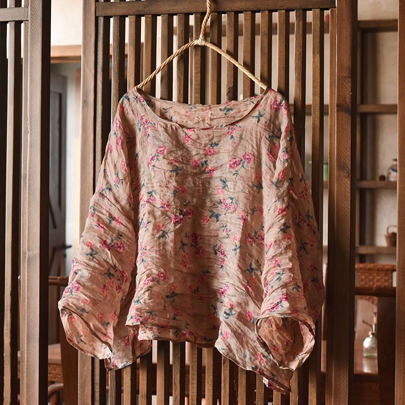 Women Oversize Vintage Ramie O - огляд і ціна Women'S Formal Wear Blouse