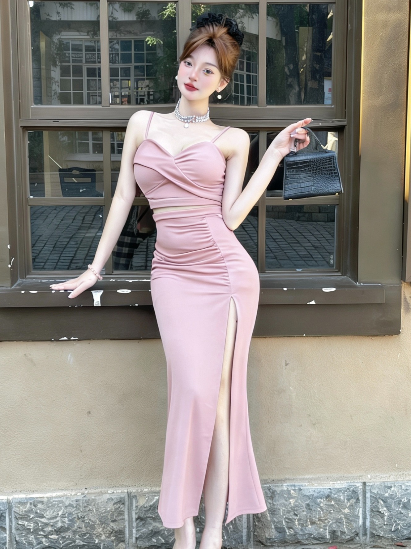 Low Cut Strap Dress Sexy Night - огляд і ціна Wrap Dress Work