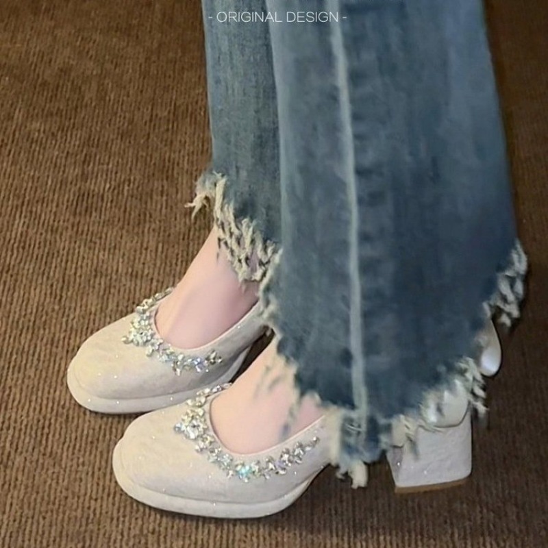 French Mary Jane Block Heel Pu - огляд і ціна Pump Heel Block