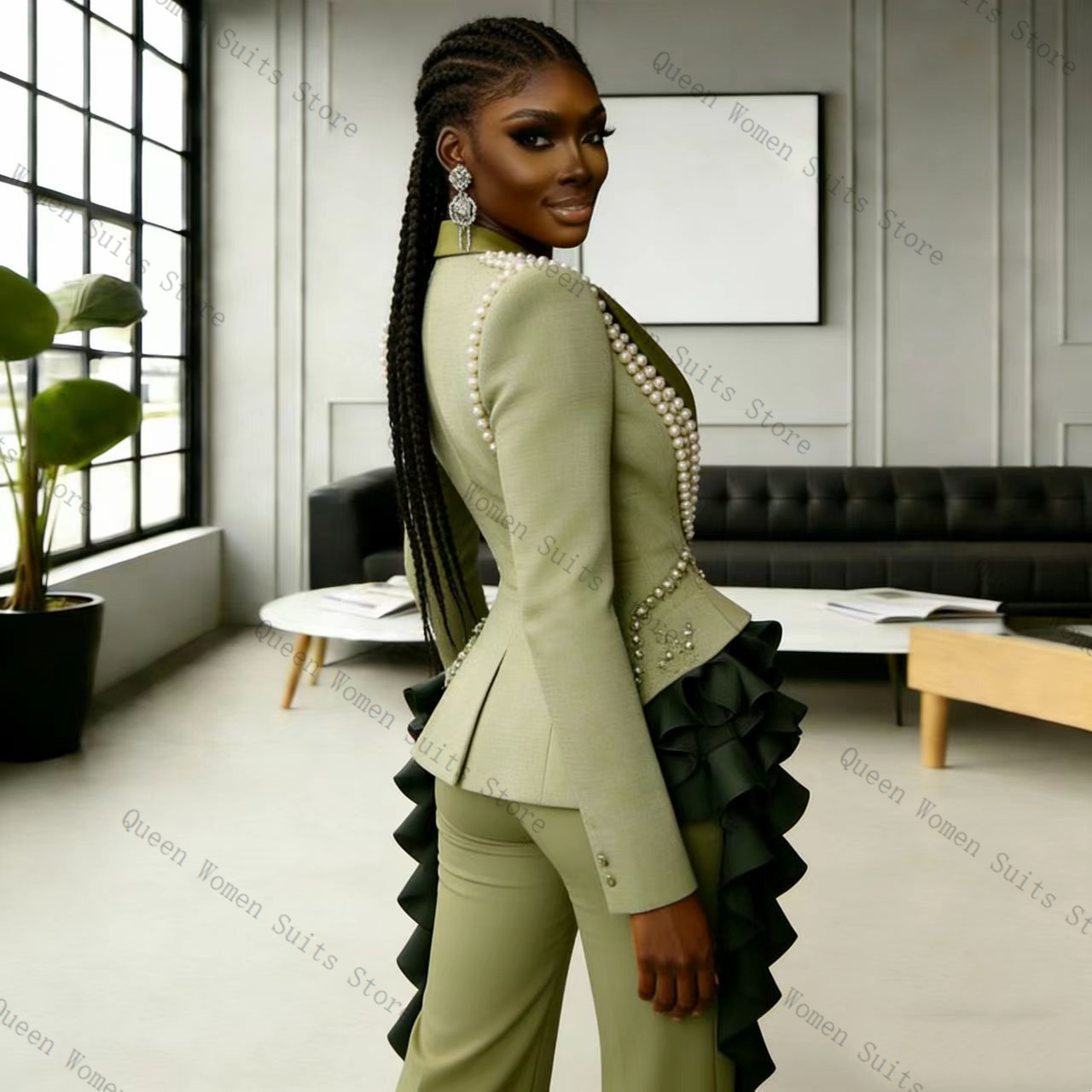 Luxury Pearls Women Suit Pants - огляд і ціна Women Luxury Formal Wear